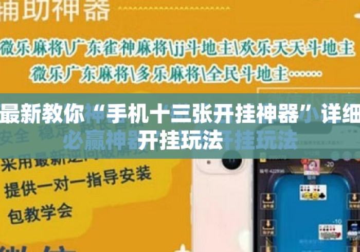 玩家最新攻略“手机十三张有挂买不”作弊挂(辅助外挂+