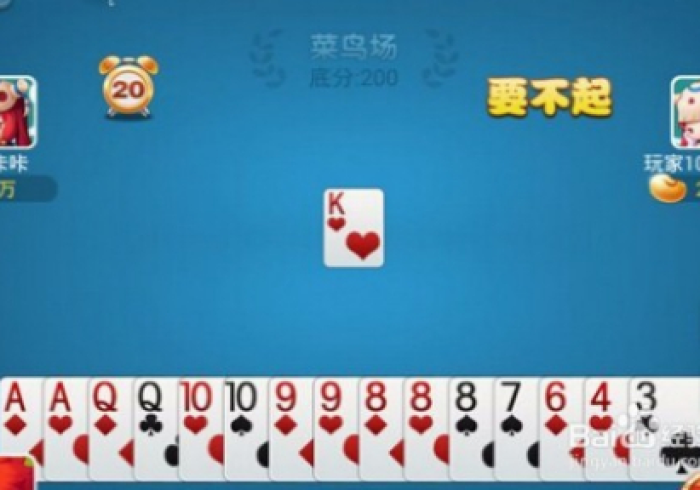 跑得快扫描扑克牌